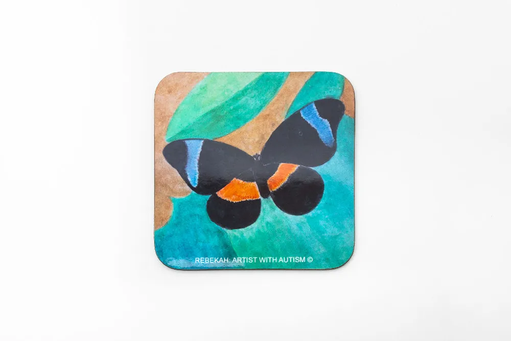 Black Butterfly Coaster